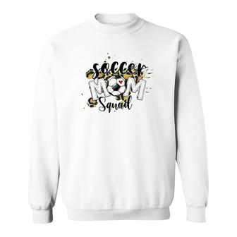 Soccer Mom Squad Mother's Day Leopard Sweatshirt | Mazezy AU