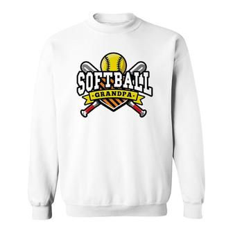Softball Grandpa Men Women Gift Sweatshirt | Mazezy