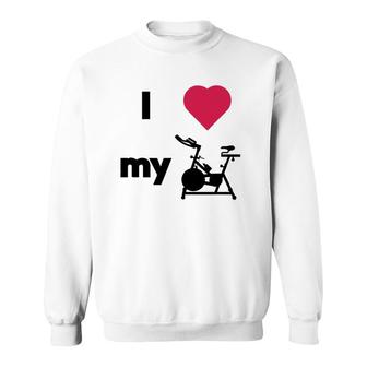 Spinning Class, Spin Bike, Stationary Bike, Indoor Cycling Sweatshirt | Mazezy