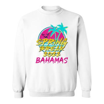 Spring Break 2022 Retro 80S Vintage Bahamas Family Vacation Sweatshirt - Thegiftio