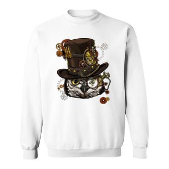 Steampunk Owl Steampunk Owl Lovers Sweatshirt | Mazezy UK