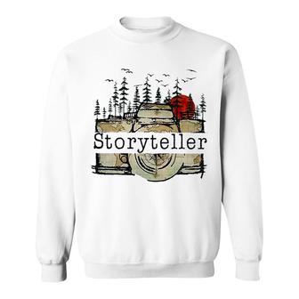 Storyteller Camera Photographer Sweatshirt | Mazezy