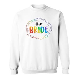 The Bride Gay Lesbian Bachelorette Party Diamond Wedding Sweatshirt | Mazezy