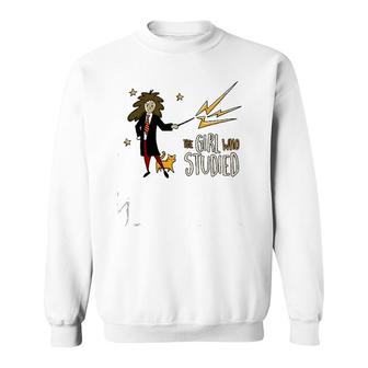 The Girl Who Studied Sweatshirt | Mazezy