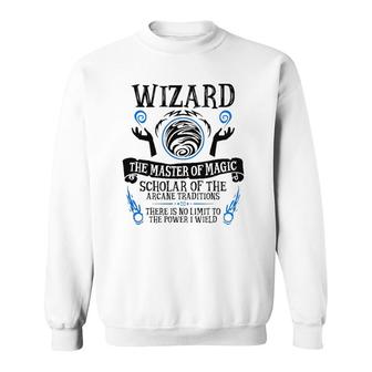 The Wizard Fantasy Rpg Tabletop Rpg Ttrpg D20 Ver2 Sweatshirt | Mazezy