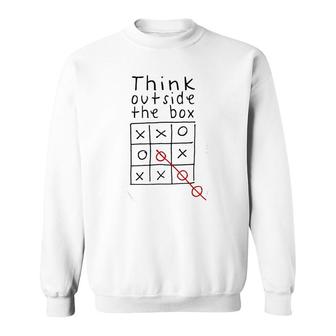 Think Outside Of Box Sweatshirt | Mazezy