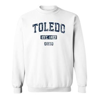 Toledo Ohio Oh Vintage Design Sweatshirt | Mazezy