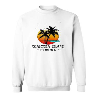 Tropical Okaloosa Island Florida Vacation Beach Gift Sweatshirt | Mazezy