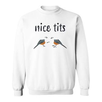 Tufted Titmouse Funny Bird Watching Gift For Men And Women Sweatshirt | Mazezy