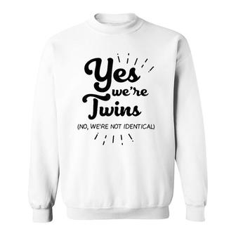 Twins Partner Twin Siblings Raglan Baseball Tee Sweatshirt | Mazezy