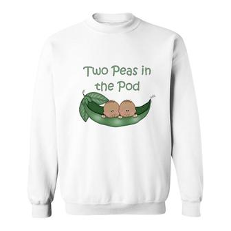 Two Peas In The Pod Sweatshirt | Mazezy