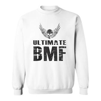 Ultimate Skull And Wings Bmf Bad Mother Martial Arts Tops Sweatshirt | Mazezy