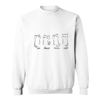 Un Deux Trois Cat Sweatshirt | Mazezy