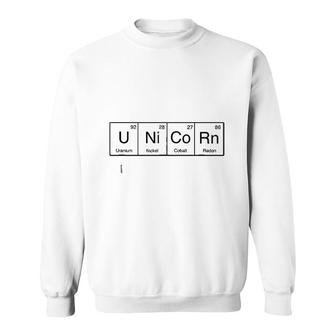 Unicorn Periodic Table Of Elements Sweatshirt - Thegiftio