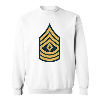 Us Army First Sergeant Or8-E8 Rank Insignia Sweatshirt | Mazezy