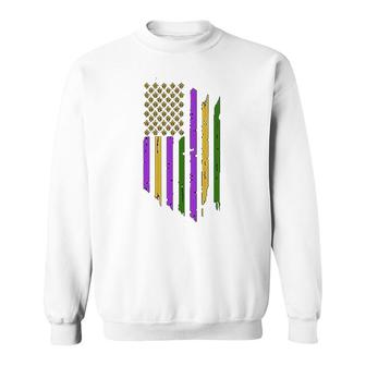 Us Mardi Gras Flag Celebration V2 Sweatshirt - Thegiftio UK