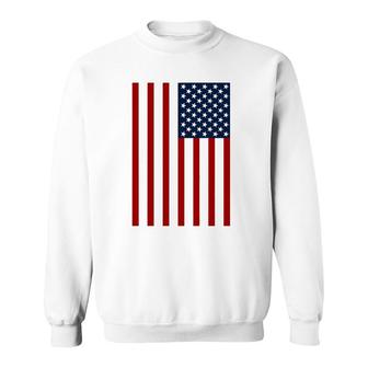 Usa American Patriotic Flag United States Red White And Blue Sweatshirt | Mazezy