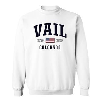 Usa Flag Stars & Stripes Vail Colorado Sweatshirt | Mazezy DE