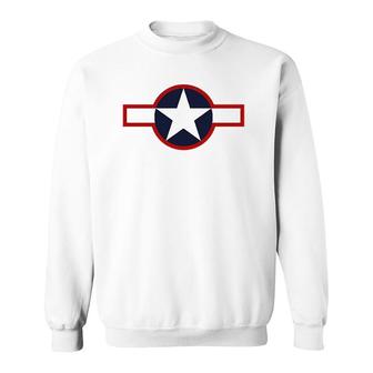 Usaf Air Force Roundel 1943 Ver2 Sweatshirt | Mazezy