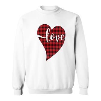 Valentines Day Love Heart Sweatshirt | Mazezy