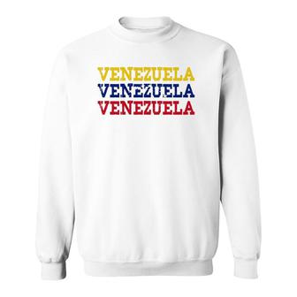 Venezuela Venezuelan Flag Sports Lovers Sweatshirt | Mazezy