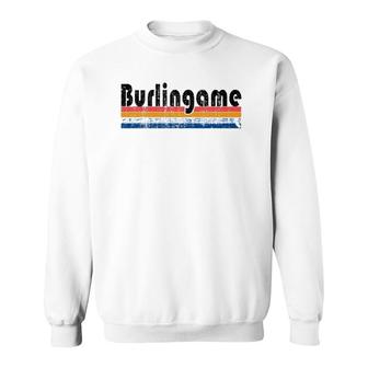 Vintage 80S Style Burlingame Ca Sweatshirt | Mazezy