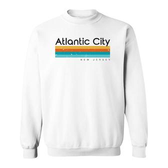 Vintage Atlantic City Nj Retro Design Sweatshirt | Mazezy