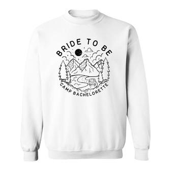 Vintage Bride To Be Camp Bachelorette Party Matching Gift Sweatshirt | Mazezy