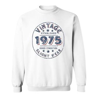 Vintage Established 1975 47Th Birthday Party Retro Men Sweatshirt | Mazezy