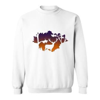 Vintage Hunting Funny Elk Hunter Sweatshirt - Thegiftio