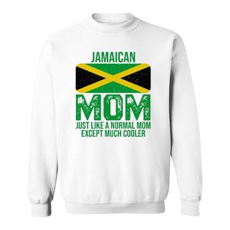 Vintage Jamaican Mom Jamaica Flag Design For Mother's Day Sweatshirt | Mazezy