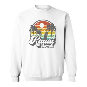 Vintage Kauai Beach Hawaii Surf Hawaiian Surfing 70'S Gift Sweatshirt | Mazezy