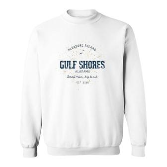 Vintage Retro Style Gulf Shores Sweatshirt | Mazezy