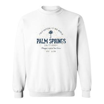 Vintage Retro Style Palm Springs Sweatshirt | Mazezy