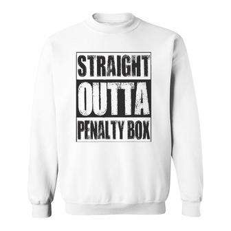 Vintage Straight Outta Penalty Box Gift Sweatshirt | Mazezy