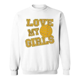 Volleyball Love My Girls Sweatshirt | Mazezy AU