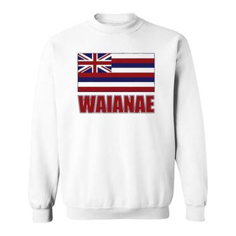 Waianae Hawaii Hawaiian Flag, Hawaii 96792 Ver2 Sweatshirt | Mazezy