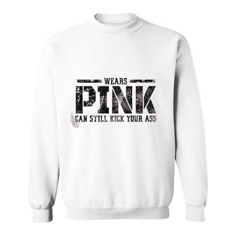 Wears Pink Kicks Sweatshirt | Mazezy