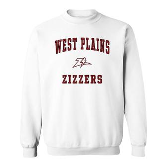 West Plains High School Zizzers Raglan Baseball Tee Sweatshirt | Mazezy
