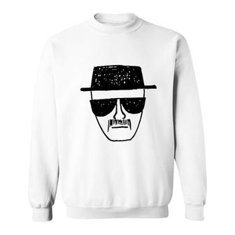 White Face Sunglasses Cool Face Sweatshirt | Mazezy