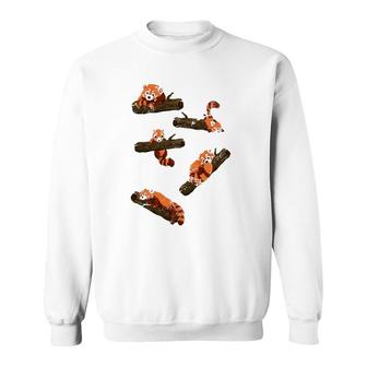 Wild Animal Lover Kids Girls Boys Gift Wildlife Red Panda Sweatshirt | Mazezy