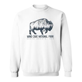 Wind Cave National Park Sd Bison Buffalo Tee Sweatshirt | Mazezy