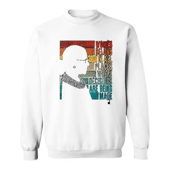 Women Belong In All Places Feminist Ruth Bader Ginsburg Sweatshirt | Mazezy