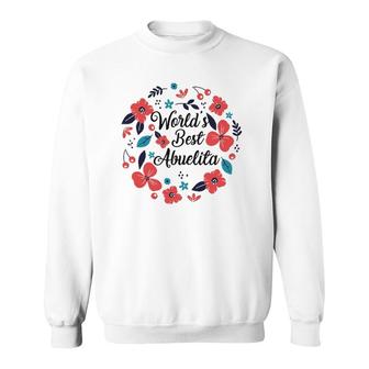Womens Best Abuelita Ever Gift For Grandma Latina Spanish Sweatshirt | Mazezy