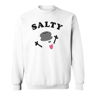 Womens Blues Clues Classic Blue Salty Salt Shaker Sweatshirt | Mazezy