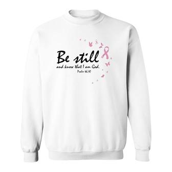 Womens Breast Cancer Awareness Gifts Mom Wife Daughter Sister Women V-Neck Sweatshirt | Mazezy