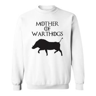Womens Cute & Unique Black Mother Of Warthogs E010538 Ver2 Sweatshirt | Mazezy