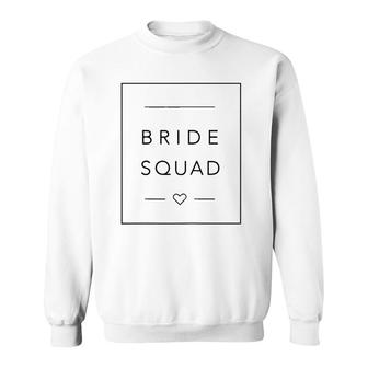 Womens Fun Bridal Party Bridesmaid , Team Bride Squad Sweatshirt | Mazezy