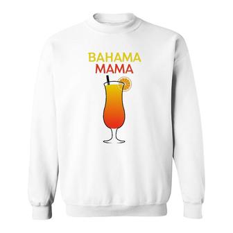 Womens I Love Bahama Mama Always At The Bar With This Cocktail V-Neck Sweatshirt | Mazezy