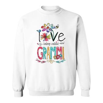 Womens I Love Being Called Grammi Sunflower Gifts Sweatshirt | Mazezy DE
